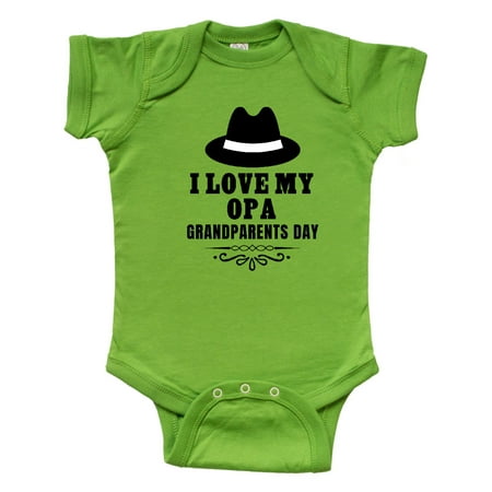 

Inktastic Grandparents Day I Love My Opa Gift Baby Boy or Baby Girl Bodysuit