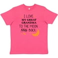 thumbnail image 3 of Inktastic I Love My Great Grandma To The Moon and Back Youth T-Shirt, 3 of 5