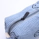 thumbnail image 5 of Neceser de cosméticos con cara de sonrisa suave, bolsas de maquillaje de pana para mujeres y niñas (azul retro) Tmvgtek Cuidado Belleza, 5 of 9