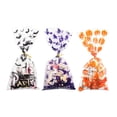 thumbnail image 5 of 50Pack Halloween Cellophane Treat Bags, Plastic Goodie Candy Bag for Kids Clear Goody Snack Bags Bulk Party Favors with Twist Ties, 5 of 24