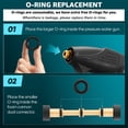 thumbnail image 5 of Annvchi Foam Cannon Dual Connector Accessory for Pressure Washer Kit,with Foam Cannon Dual Connector,Pressure Washer Gun for Car Washing and Cleaning,5 Power Washer Sprayer Nozzles, 5 of 9