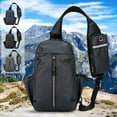 thumbnail image 2 of IFNWSV Chest Bag for Men, Anti-theft Shoulder Bag, Water-proof Messenger Bag Travel Chest Bag for Traveling Hiking, 2 of 5