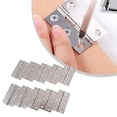 thumbnail image 4 of 10 Pcs Charnière Plate en Acier Inoxydable pour Accessoires de Connecteur de Boîte de Rangement, 4 of 8