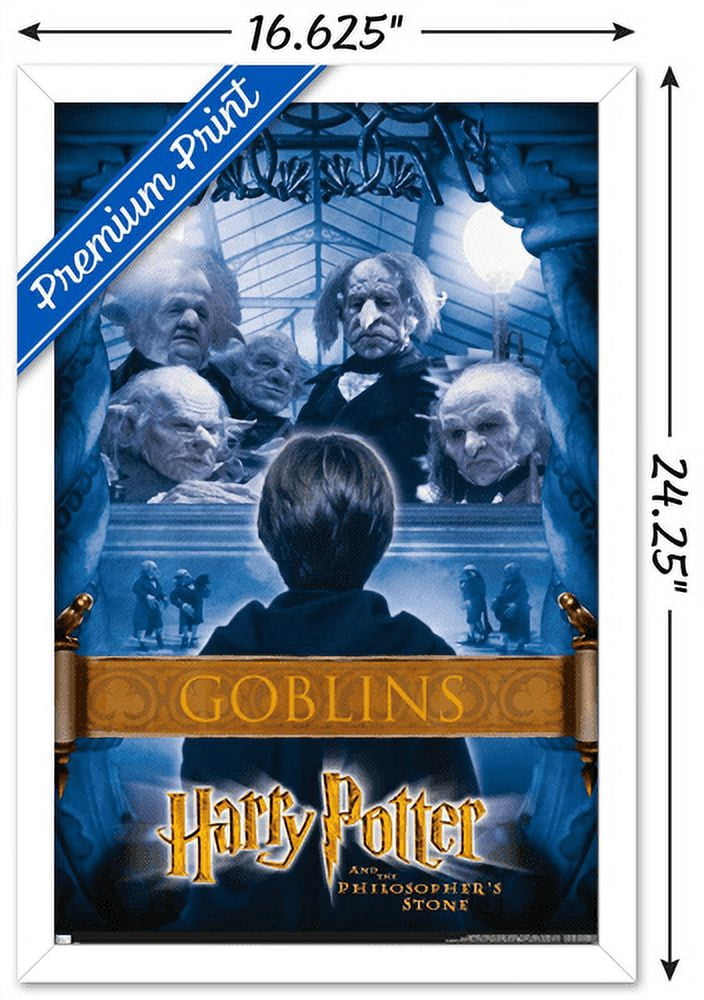 Harry Potter and the Philosopher's Stone - Bankers Wall Poster, 14.725" x 22.375", Framed