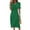 Green, variant on Womens V Neck Long Sleeve Fall Dresses Beach Dresses For Women Spring Summer Elegant Wrap V Neck Floral Boho Dress Flowy Ruched Hawaiian Maxi Dress Light Brown