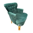 thumbnail image 3 of Sillón Vintage Individual MARDAM Terciopelo Verde Botella, 3 of 3