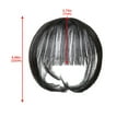 thumbnail image 3 of Clip in Bangs Hair Extensions, Invisible 3D Air Bangs Wig, Natural Multi-directional, Wispy Bangs with Temples Hairpieces for Daily Wear-Nature Black-8.66''Length, 3 of 6
