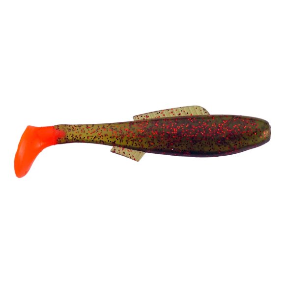 H&H Coastal Tackle Cocahoe Minnow Fishing Lure, Avocado, Red Glitter, & Firetail, 10 Count