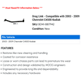 thumbnail image 2 of Drag Link - Compatible with 2003 - 2009 Chevy C4500 Kodiak 2004 2005 2006 2007 2008, 2 of 2