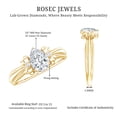 thumbnail image 5 of Certified Pear Lab Grown Diamond Engagement Ring, 0.6 Carat - EF-VS Quality - With Jewelry Box, 14K Yellow Gold, US 5.50, 5 of 8