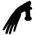 thumbnail image 5 of Resin Watch Display Mannequin Hand Wrist Necklace Rack Stand Organizer Black Velvet, 5 of 8