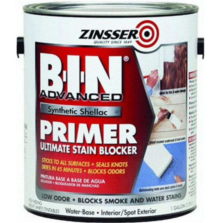 Zinsser B-I-N Advanced Synthetic Shellac Primer, 1 Gal, White