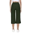 thumbnail image 6 of Utoimkio Women's Quick Dry Capri Pants,Elastic Drawstring Waist with Zipper Pockets, 6 of 7
