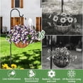 thumbnail image 2 of 2Sets Artificial Plant Hanging Basket, Paired with 20 Fake Tricolor Violet Flowers, Used for Home Porch and Courtyard Decoration (Purple White, 2), 2 of 11