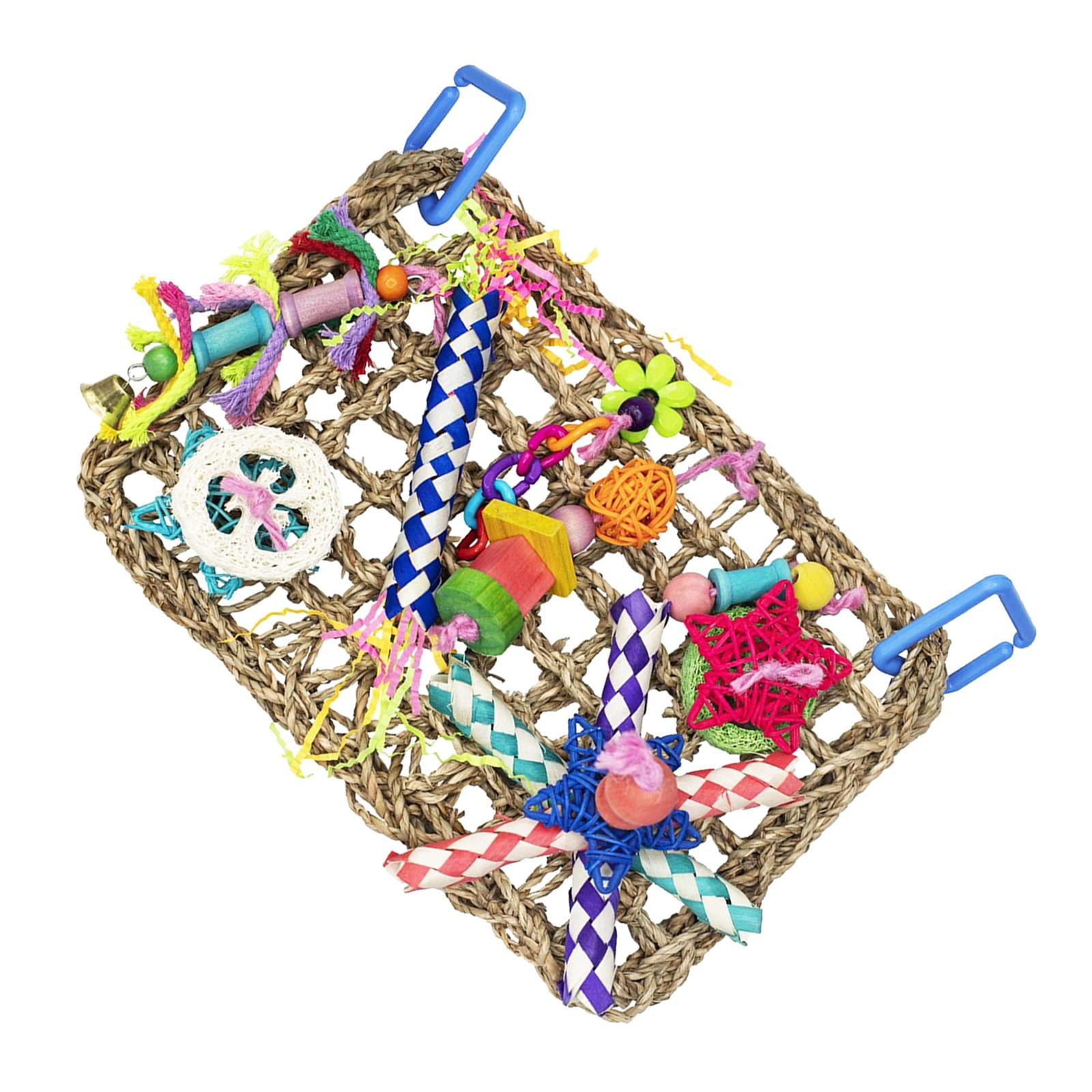 Bird Chewing Toy, Colorful Foraging Wall Toy for Birds, Suitable for Small Parakeets, Budgie, Macaws, Conures, Finches, Birds