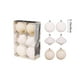 thumbnail image 3 of Christmas Decorations 6 Piece Flocked Christmas Balls Christmas Decoration SetMultiple Styles Of Christmas Tree Decorations Can Also Be Used For Other Party, 3 of 7
