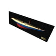 thumbnail image 3 of Old Modern Handicrafts H009 Bateau Modèle Arc-en-Ciel Demi-Coque à l'Échelle Yacht Fait Main, 3 of 3