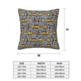 thumbnail image 2 of Throw Pillow Covers, Modern excavator B Soft Square Pillow Cases with Invisible Zipper for Couch Bed Sofa, Farmhouse Fall Home Decor 18"x18", 2 of 7