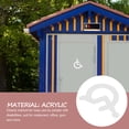 thumbnail image 4 of CATIEBYE Acrylic Disabled Wheelchair Restroom Sign for Public Buildings with Easy Installation, 4 of 8