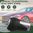 thumbnail image 4 of 6 Speed Car Manual Transmission Gear Shift Knob Black Lever Handball KD45-46-030 for 3 6 -5 2013-2016, 4 of 5