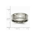 thumbnail image 6 of Titanium Concave 8mm Polished Beveled Edge Band Size: 10; for Adults and Teens; for Women and Men, 6 of 6