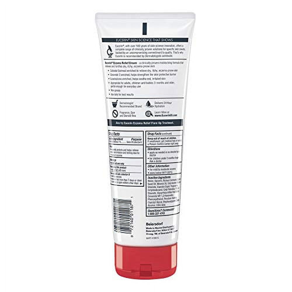 Eucerin Eczema Relief Cream - Full Body Lotion for Eczema-Prone Skin - 8 oz. Tube
