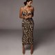 thumbnail image 1 of Vestido midi sexy con escote en V y sin mangas con estampado de leopardo para mujer, moda urbana de primavera, trajes de fiesta navideña, 1 of 5