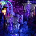 thumbnail image 2 of MIAOMIAOCC Halloween Decorations Outdoor, 2 Pack Hanging Light Ghost Spooky Skeletons Decor Supplies, Haunted Creepy House Halloween Flying Decoration with Yard Tree Porch Garden Party Indoor Décor, 2 of 5
