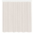 thumbnail image 2 of Ambesonne Abstract Shower Curtain, Periodic Geometric Pattern, 69"Wx75"L, Pale Chocolate Dust and White, 2 of 4