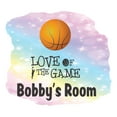 thumbnail image 2 of Personalized Sports Wall Decals for Kids Room - Love Of The Game Boys Bedroom With Easy Installation Instructions Custom Name Sticker - Size: 40 In x 36 In, 2 of 5