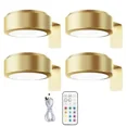 thumbnail image 1 of Wall Mounted Wireless Picture Light with Remote Control, Dimmable, Battery Operated, Adjustable 13-Color RGB Painting Light - Perfect Golden【】 golden{FY} golden..., 1 of 5