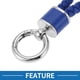 thumbnail image 3 of Llavero de Bargains Únicos, llavero universal con anillo para llaveros para mujeres, cuero sintético, azul oscuro, tono plateado, 3 of 6