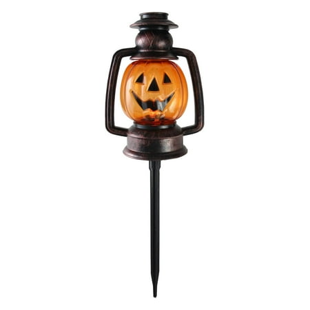 - Set of 3 Flickering Halloween Pumpkin Lantern Pathway Markers