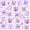 Purple, variant on Manfei Pink-Blue Axolotl Bed Sheets,Aquatic Amphibian Print Full Size Sheets,4 Pieces,1 Flat Sheet,1 Fitted Sheet and 2 Pillowcases