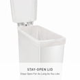 thumbnail image 6 of simplehuman Kitchen Trash Can, 10.6 Gallon Plastic Step Garbage Bin with Secure Slide Lock Lid, White, 6 of 9