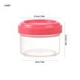 thumbnail image 3 of Condiment Cups Containers,Small Food Storage Containers with Lid,Salad Dressing Container to go,Leak proof Reusable Plastic Sauce Cup for Lunch Box Picnic Travel,Dishwasher Safe,BPA Free,Red,1.6x1.4", 3 of 8