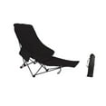 thumbnail image 4 of Tosillo de sillón de chaise plegable con bolsa de transporte silla reclinable ligera Negro, 4 of 8