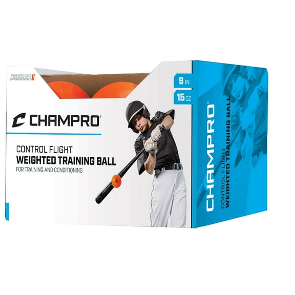 CHAMPRO Weighted Control Flight Balls, 15 oz, 12 Pack