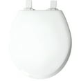 thumbnail image 3 of Mayfair NextStep2 Child/Adult Round Toilet Seat in White Never Loosens, Removes for Easy Cleaning, and Adjustable Soft Close Hinge, 3 of 3