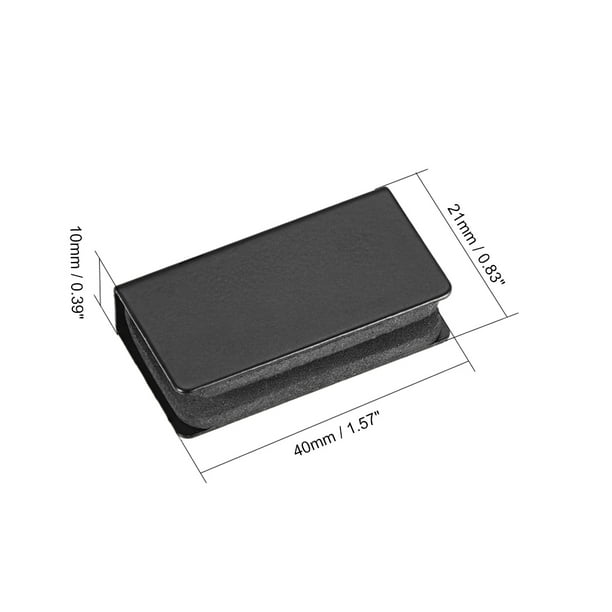 Juego De 4 Cierres Magnéticos Para Puerta De Cristal – Sin Marco, Ajustable, Abrazadera Para Vidrio De 5 A 8 Mm (Negro)