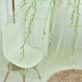 thumbnail image 6 of 2 Panel Window Curtain Willow Voile Soft Tulle Curtain Bedroom Room Decoration 39.4" x 78.8", 6 of 7
