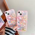thumbnail image 2 of Original Sanrio Hello Kitty Kuromi Cute Cartoon Phone Cases For iPhone 14 13 12 11 Pro Max XR XS 7 8 Plus SE Back Cover Y2k Girl Fivean unisex, 2 of 2