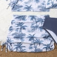 thumbnail image 6 of CAICJ98 Girls Swimsuit 4 Piece Bathing Suits Cute Bow Tropical Floral Bikini Tankini Sets with Cover Ups Beach Skirt (Navy,8-9 Years), 6 of 6