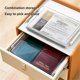 thumbnail image 2 of A4 Transparent Storage Box Portable Plastic Document Blue, 2 of 5