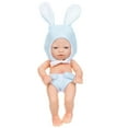 thumbnail image 2 of Juguetes de piscina, juguetes para bebés, juguetes para niños pequeños, muñecas de vinilo suaves para bebés recién nacidos de 7 pulgadas para el día de Pascua con juego de ropa que incluye chupete, mu, 2 of 7