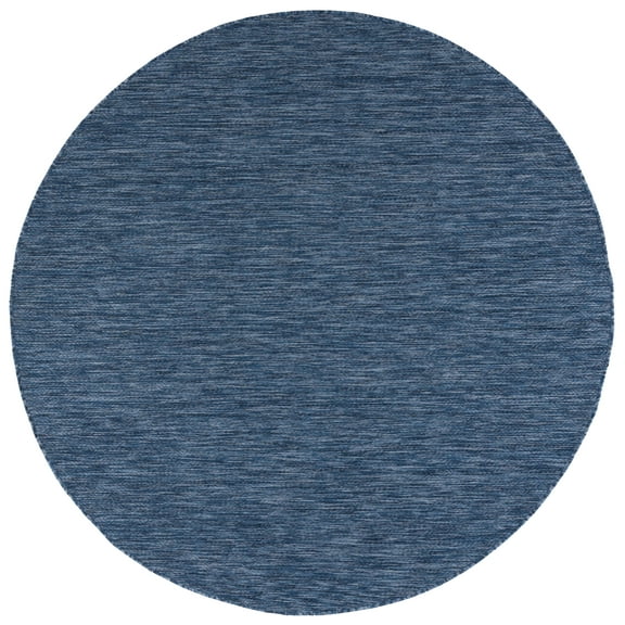 Safavieh Courtyard Mitre Geometric Indoor/Outdoor Area Rug, Navy, 4' x 4' Round