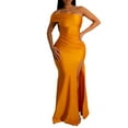 thumbnail image 7 of Hvot&aat One Shoulder Formal Dresses for Women Sexy Elegant Evening Gowns Split Thigh Bodycon Maxi Wedding Guest Dresses, 7 of 7