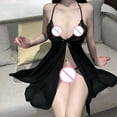 thumbnail image 3 of Gibobby Ropa sexy de mujer para sexo Conjunto de Ropa Interior Sexy para Mujer Lenceria Erotica De Encaje con Cuello Sensual Lenceria Sexy para Mujer(Negro, Talla única), 3 of 5