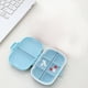 thumbnail image 1 of Estuche de almacenamiento para organizador de viajes | Pastillero diario de 8 compartimentos para bolso de bolsillo | Contenedor de plástico portátil | Diseño seguro de doble cerradura | 1 paquete, 1 of 6