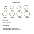 thumbnail image 6 of Nose Piercing Hoop Earrings Cartilage Septum Ear Helix Tragus Rings Multiple Hypoallergenic Thin Tiny Sold As One 5.5mm 24 GA, Sterling Silver 925, 6 of 8